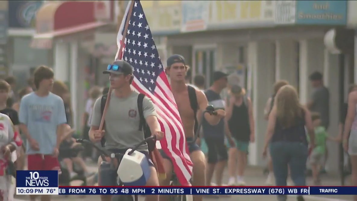Beachgoers pack Jersey shore for Fourth of July celebrations
